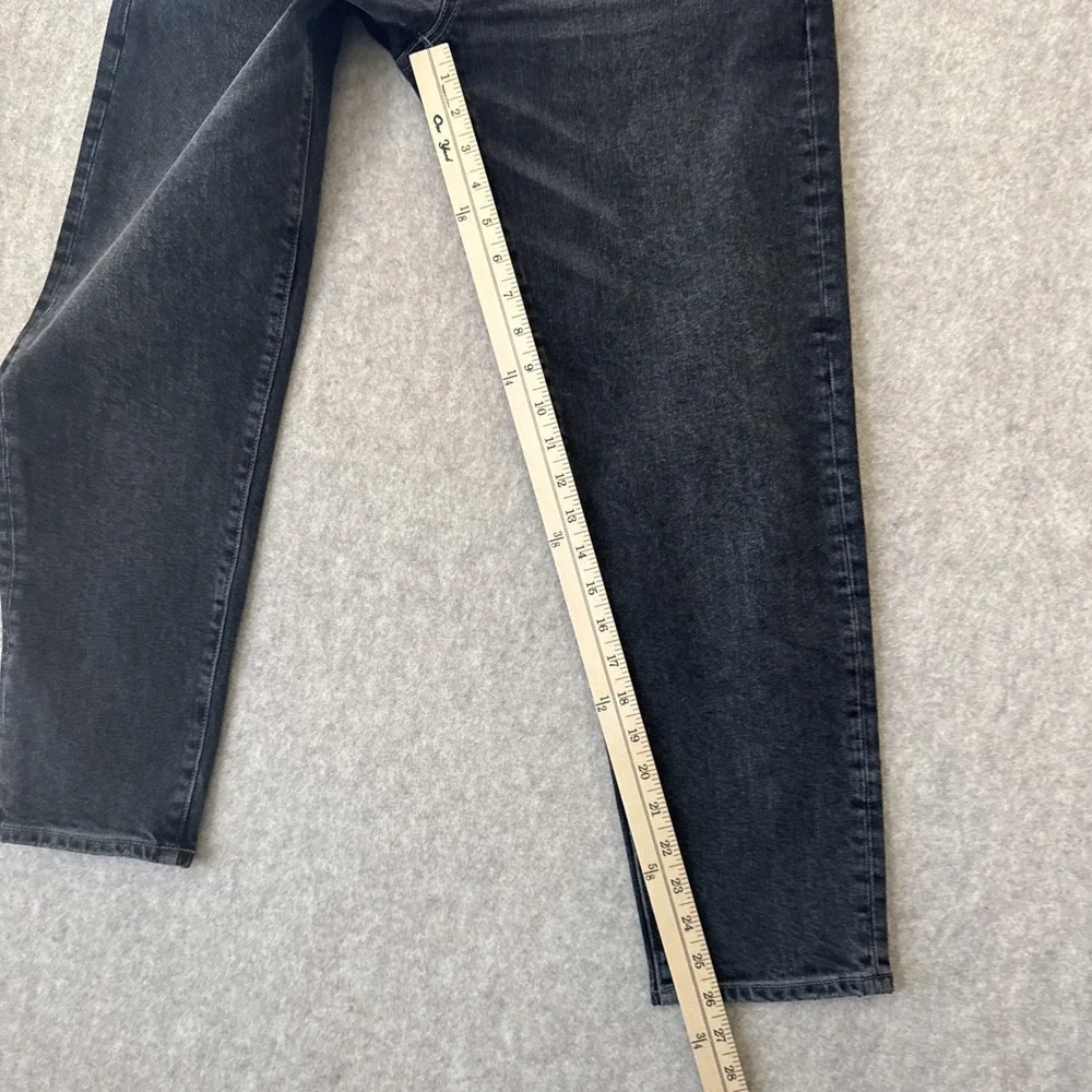 Madewell Jeans Relaxed Taper Mens 29x30 Charcoal Wash Button Fly